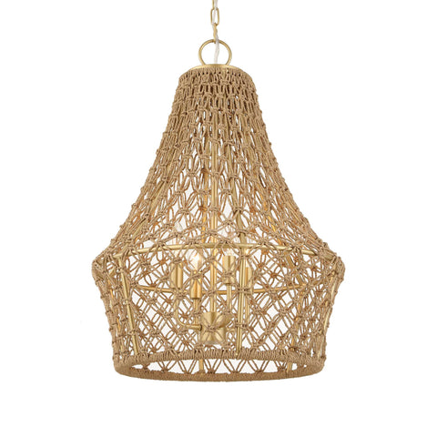 Uttermost Macrame 4 Light Rope Pendant