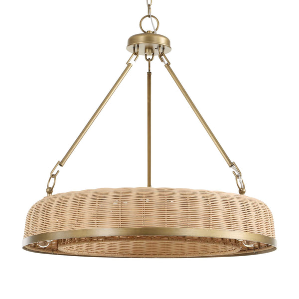 Uttermost Ladakh 9 Light Round Wicker Pendant