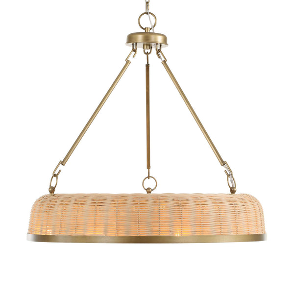 Uttermost Ladakh 9 Light Round Wicker Pendant