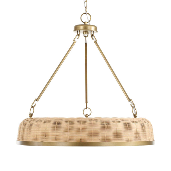 Uttermost Ladakh 9 Light Round Wicker Pendant