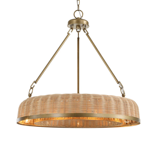 Uttermost Ladakh 9 Light Round Wicker Pendant