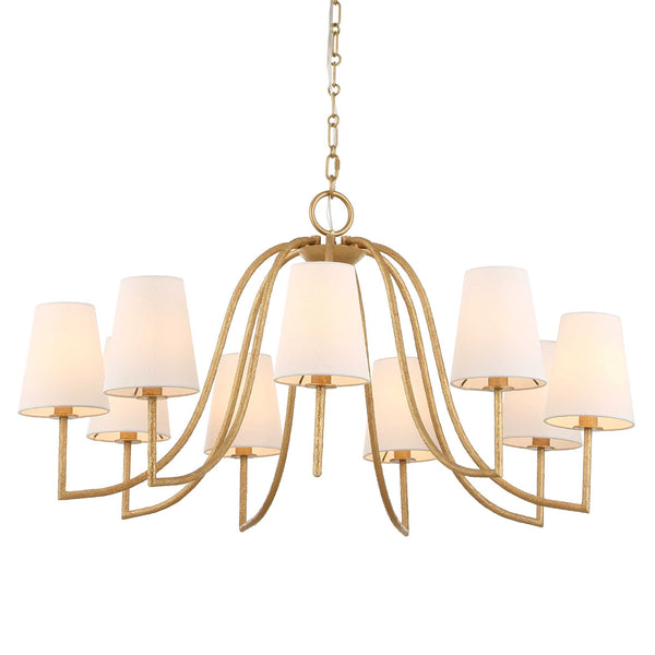 Uttermost Seville 9 Light Gold Chandelier