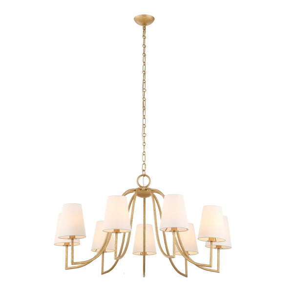 Uttermost Seville 9 Light Gold Chandelier