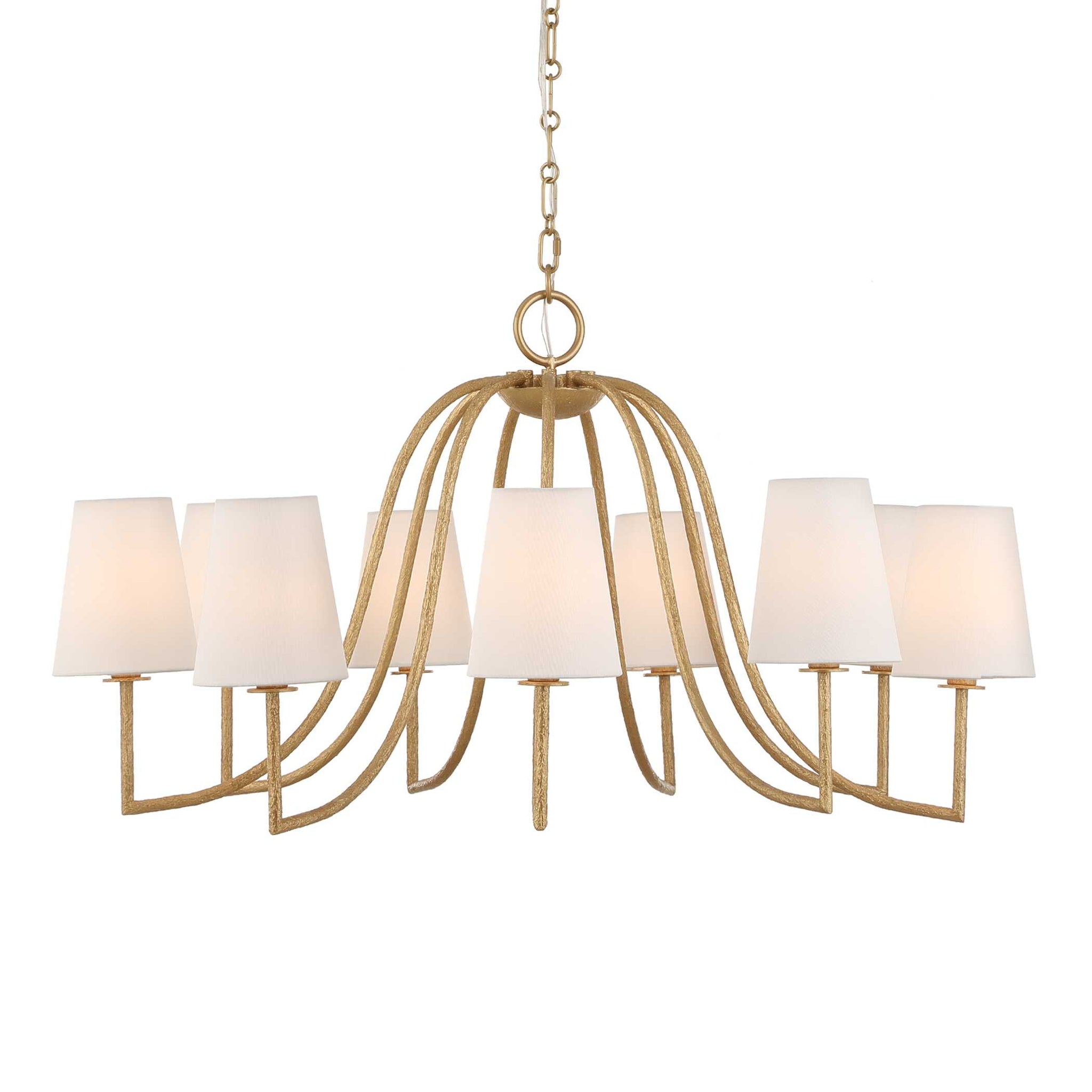 Uttermost Seville 9 Light Gold Chandelier