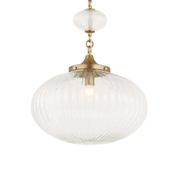 Uttermost Bellaire 1 Light Glass Shade Pendant