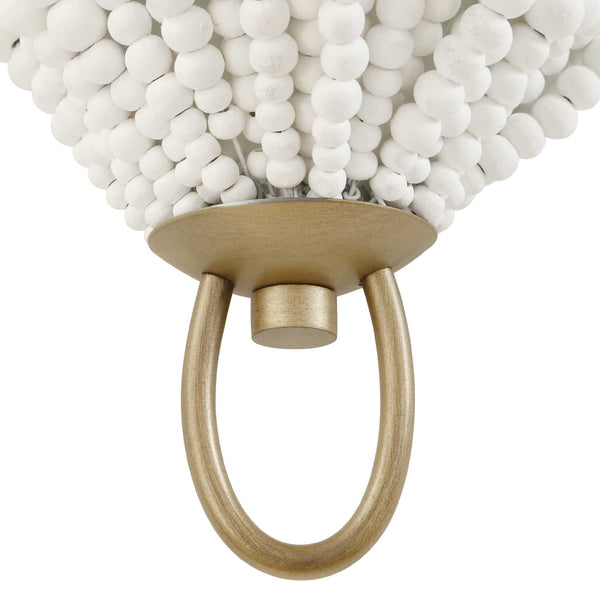 Uttermost Biddeford 1 Light White Beaded Sconce