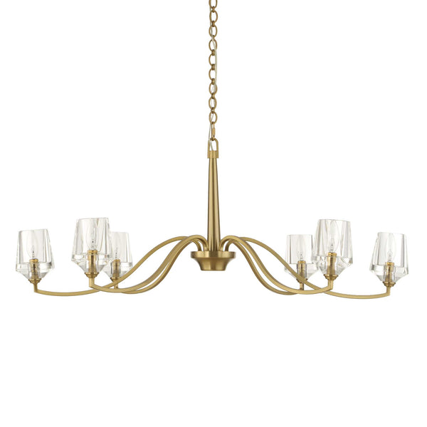 Uttermost Barcelona 6 Light Brass Chandelier