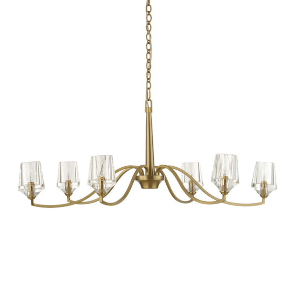 Uttermost Barcelona 6 Light Brass Chandelier