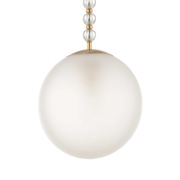 Uttermost Ripple 1 Light Frost Glass Pendant