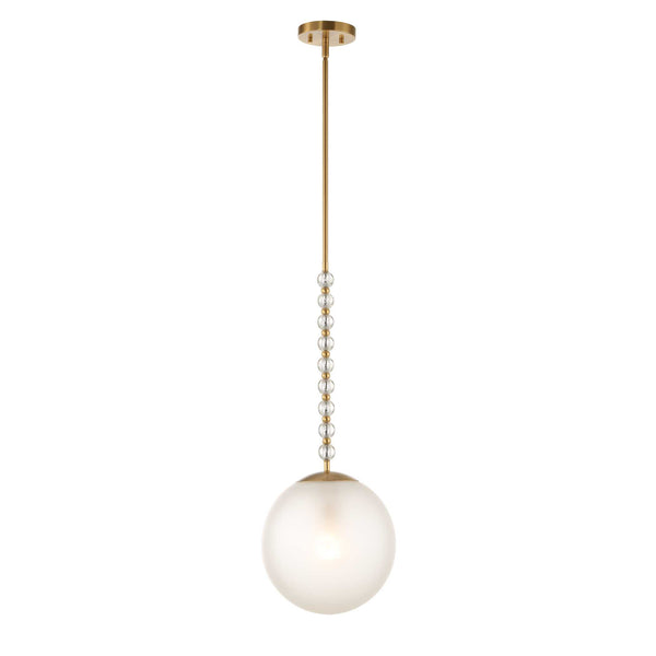 Uttermost Ripple 1 Light Frost Glass Pendant