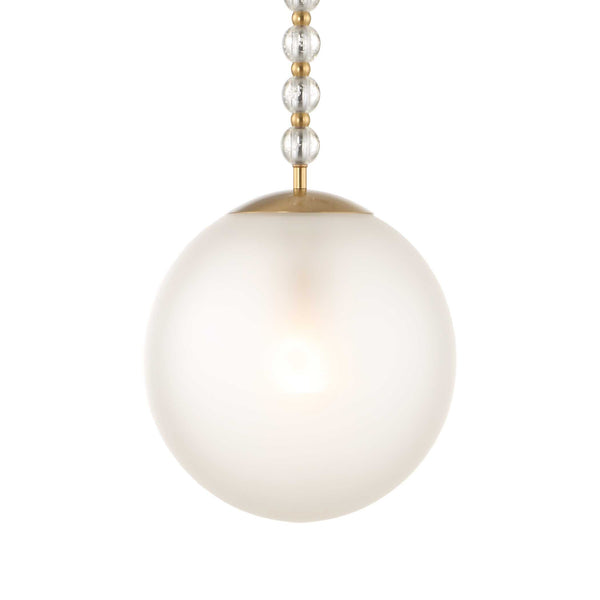 Uttermost Ripple 1 Light Frost Glass Pendant