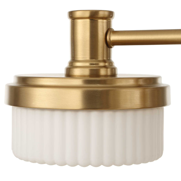 Uttermost Wedge 12 Lt LED Brass Chandelier