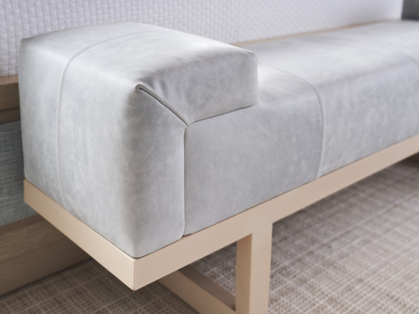 Abbott Leather Bench