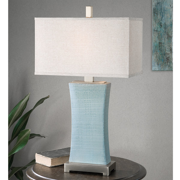 Uttermost Cantarana Blue Gray Table Lamp