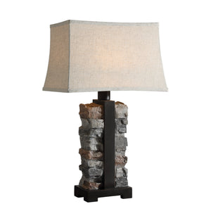 Uttermost Kodiak Stacked Stone Lamp