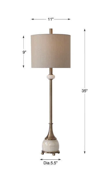 Uttermost Natania Plated Brass Buffet Lamp