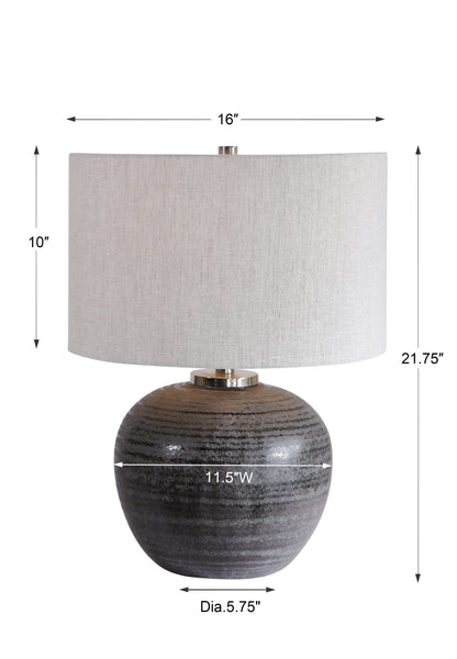 Uttermost Mikkel Charcoal Table Lamp