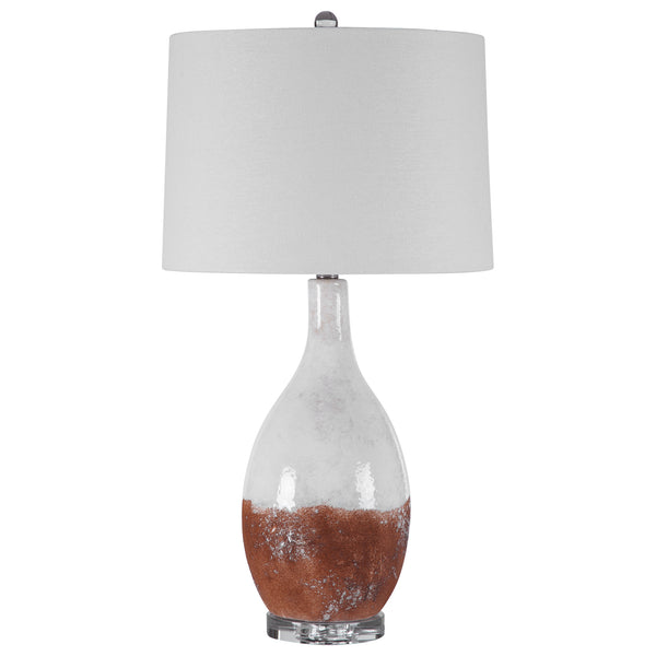 Uttermost Durango Rust White Table Lamp