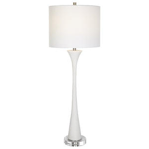 Uttermost Fountain White Marble Buffet Lamp