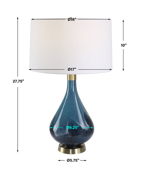 Uttermost Riviera Art Glass Table Lamp