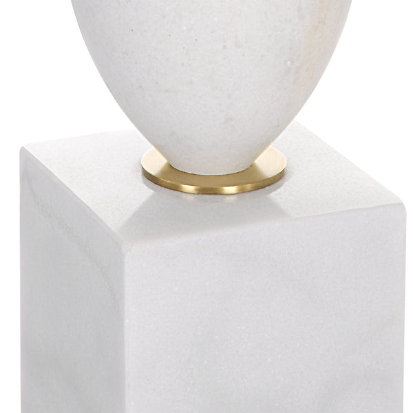 Uttermost Regalia White Marble Table Lamp