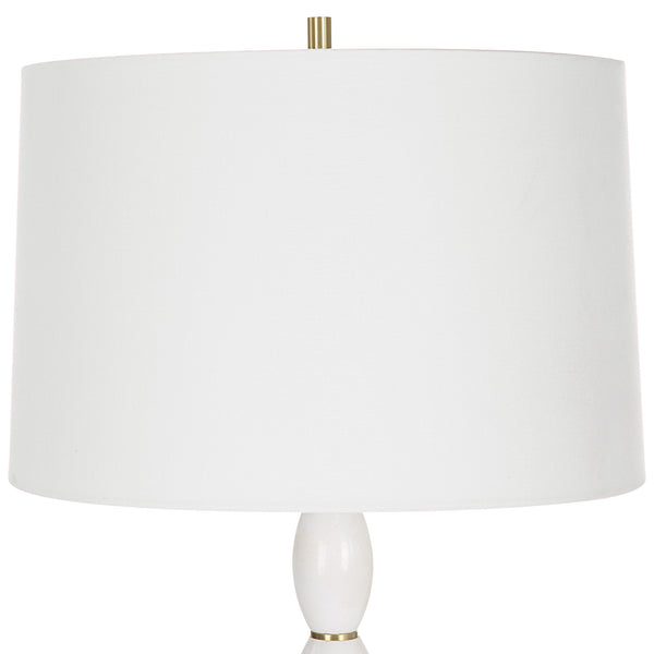 Uttermost Regalia White Marble Table Lamp