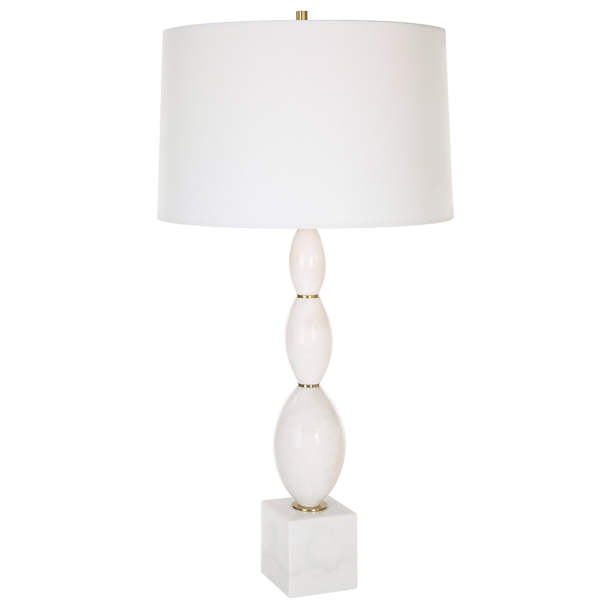 Uttermost Regalia White Marble Table Lamp