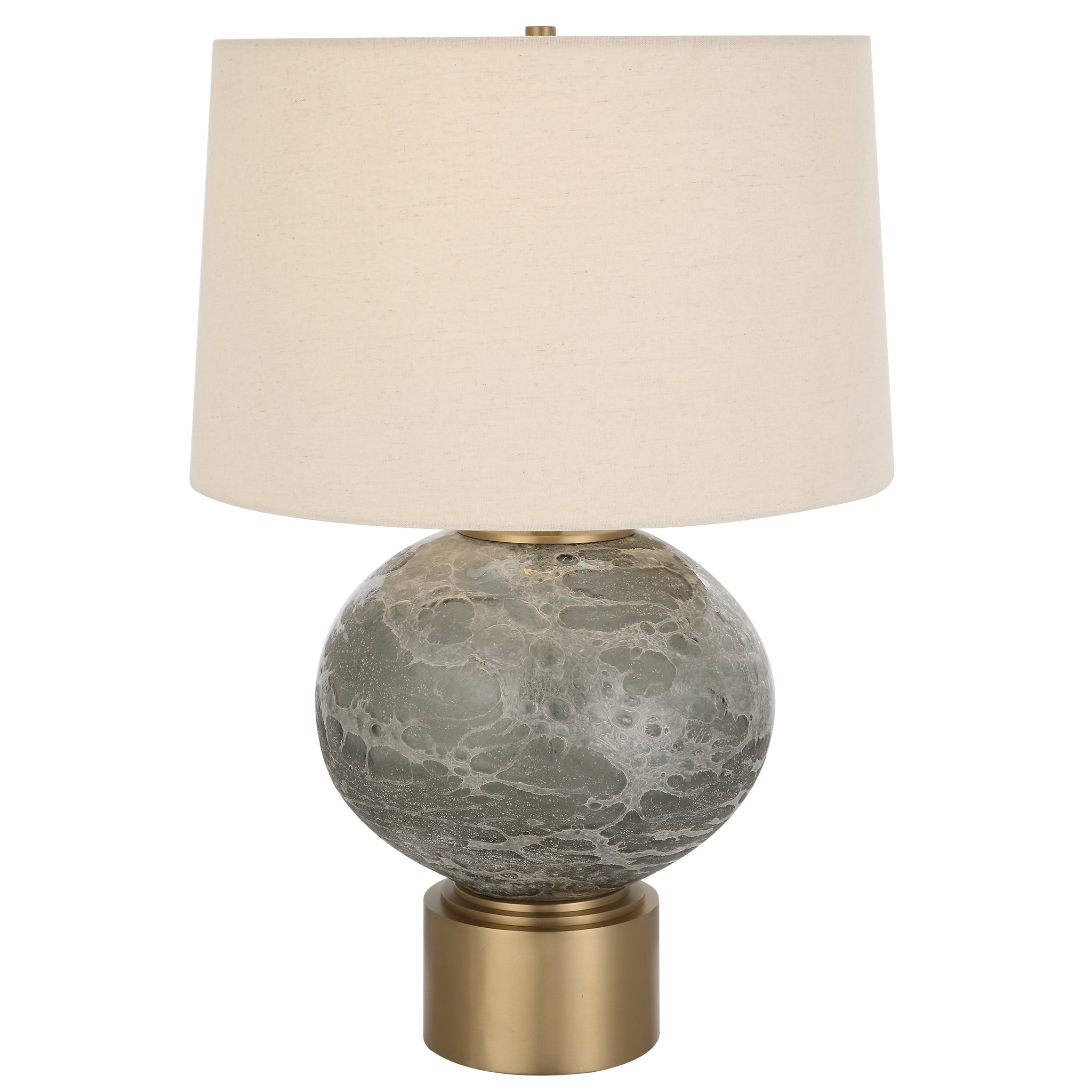 Uttermost Lunia Gray Glass Table Lamp