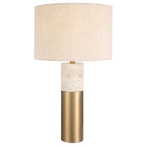 Uttermost Gravitas Elegant Brass & Stone Lamp