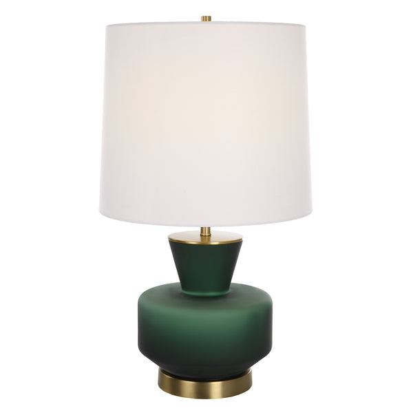 Uttermost Trentino Dark Emerald Green Table Lamp