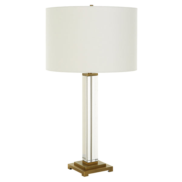 Uttermost Crystal Column Table Lamp