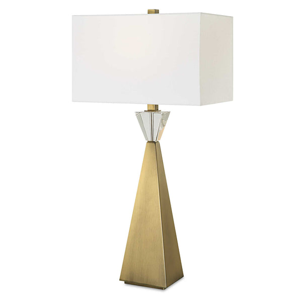 Uttermost Arete Modern Brass Table Lamp