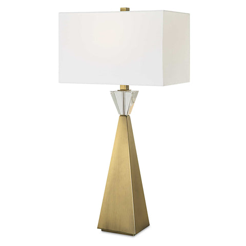 Uttermost Arete Modern Brass Table Lamp