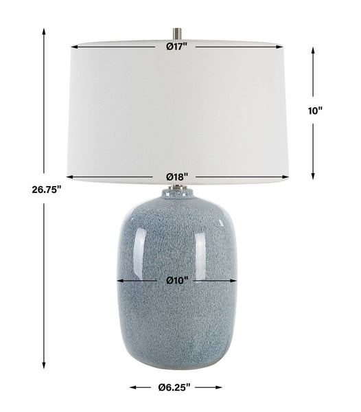 Uttermost Jubilee Sky Blue Table Lamp