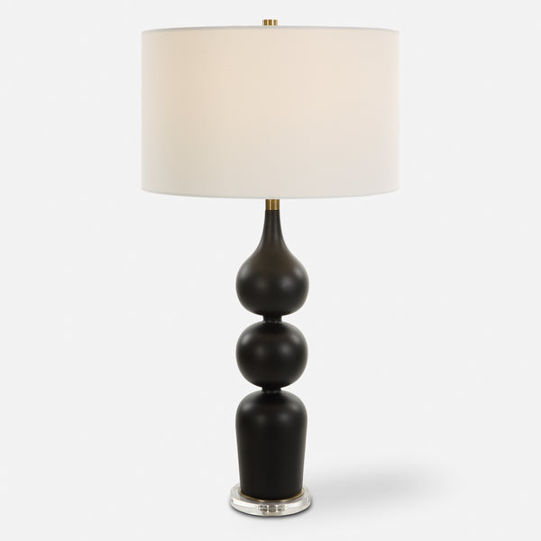 Uttermost Caviar Black Table Lamp