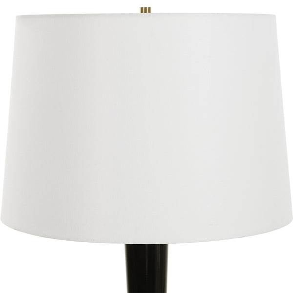 Uttermost Brielle Polished Black Table Lamp