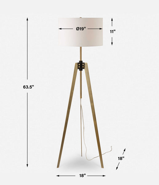 Uttermost Anchorage Tri-pod Floor Lamp
