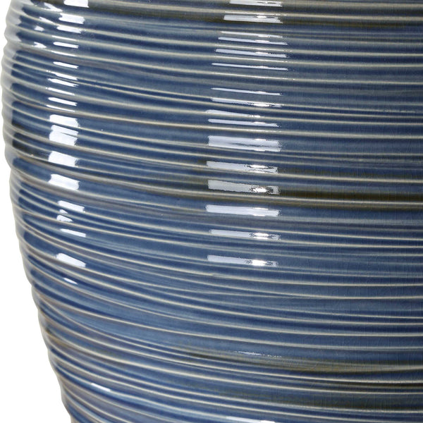 Uttermost Moher Glossy Blue Table Lamp