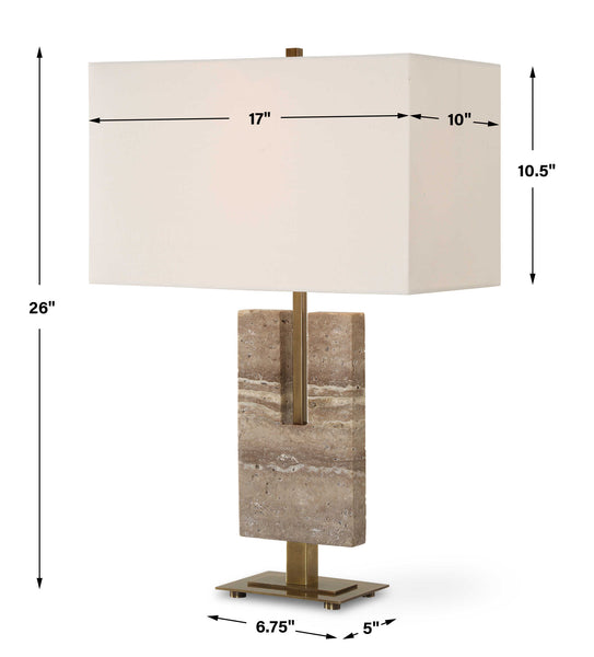 Uttermost Turning Point Travertine Table Lamp