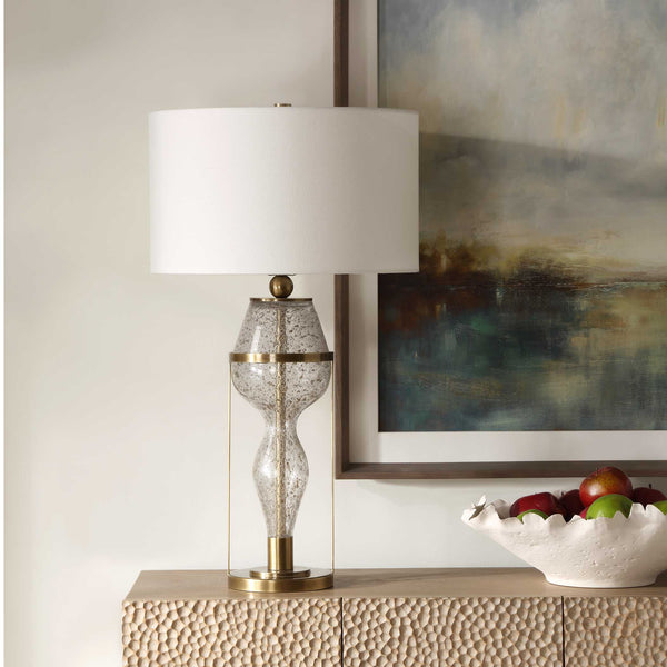 Uttermost Out Of Time Seeded Glass Table Lamp