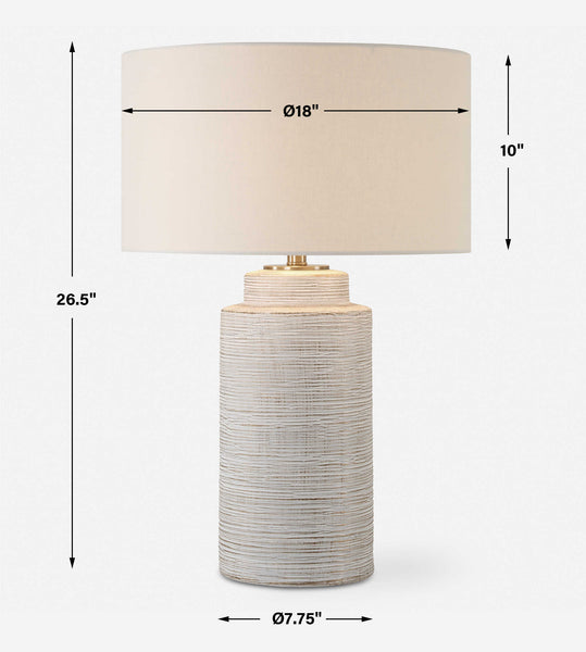 Uttermost Crimp Ribbed Table Lamp