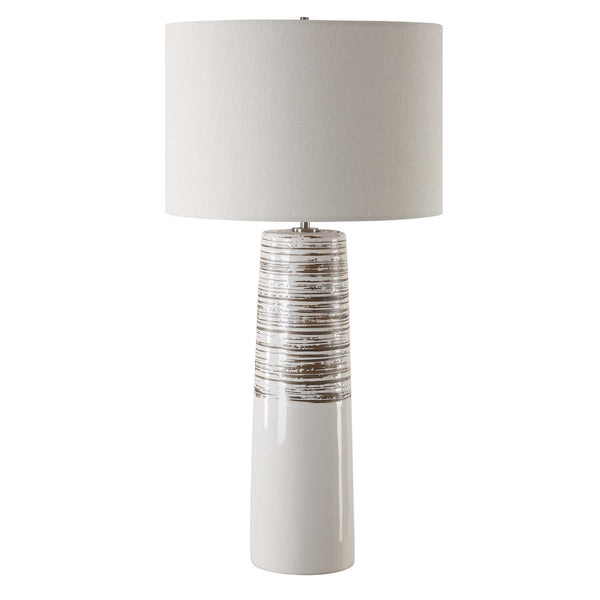 Uttermost Haven White Glaze Table Lamp