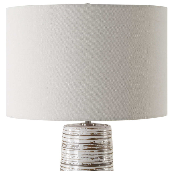 Uttermost Haven White Glaze Table Lamp