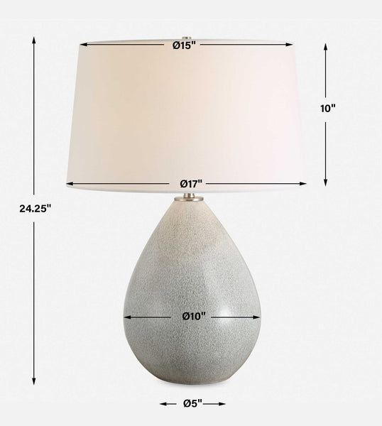 Uttermost Moray Gray Glaze Table Lamp
