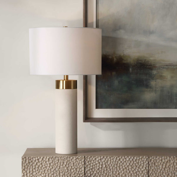 Uttermost Wessex White Table Lamp