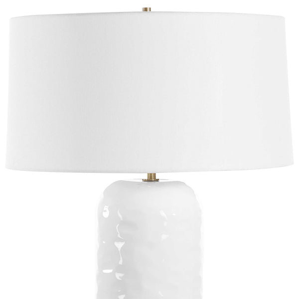 Uttermost Iona White Glaze Table Lamp