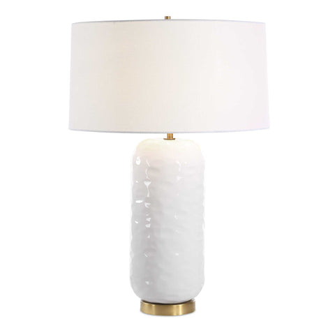 Uttermost Iona White Glaze Table Lamp