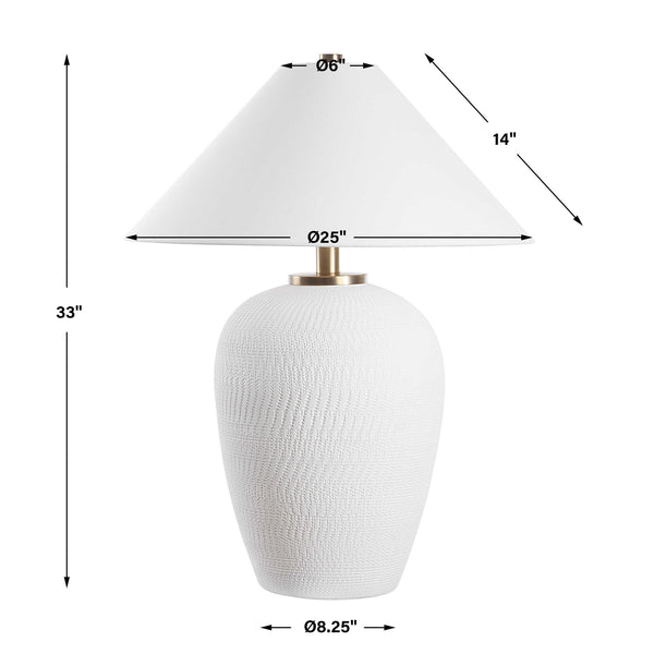 Uttermost Merriton Matt White Table Lamp
