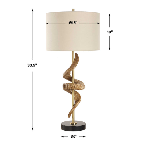 Uttermost Rams Horn Table Lamp
