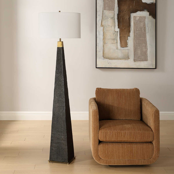 Uttermost Lathey Tapered Floor Lamp